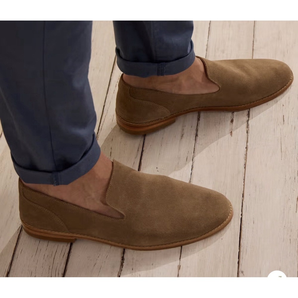 Tecovas Monterrey Slip-On Handmade Leather Loafers Shoes, Tan Size 10 D Luxury